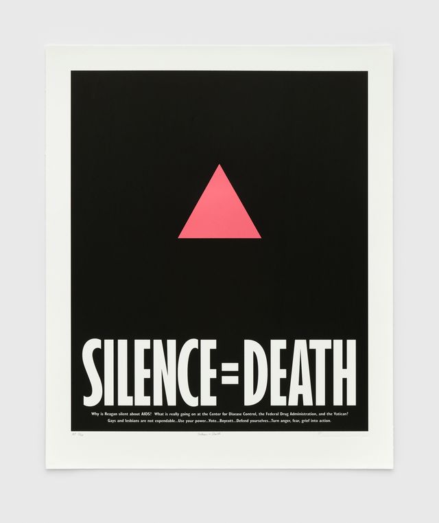 Image of artwork titled "Silence=Death" by Silence = Death Collective