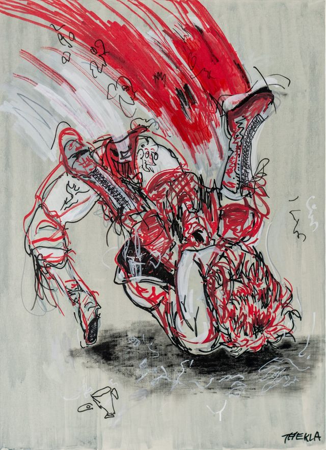 Image of artwork titled "FRACTURED" by Thekla