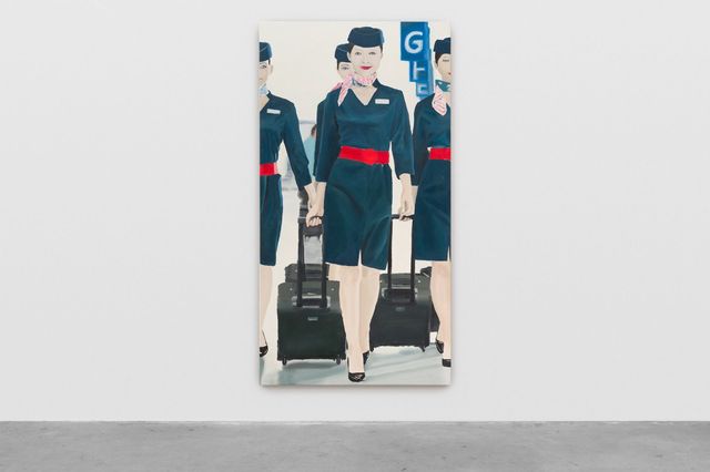 Image of artwork titled "Greta Garbo Stand Up Sighs, China Eastern Airlines (Bette Davis Eyes)" by Ryan Cullen