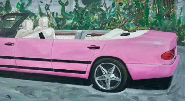 Image of artwork titled "Pink limo convertible  " by Vuk Ćuk