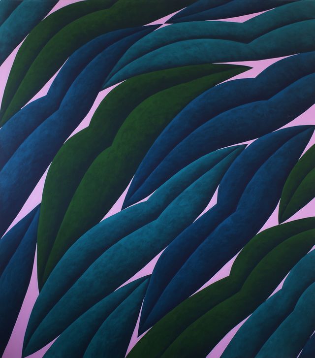 Image of artwork titled "Blue, Turquoise, Green, Pink" by Corydon Cowansage