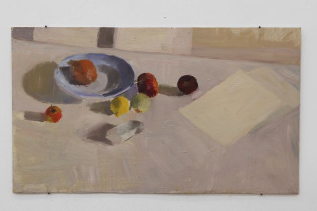 Image of artwork titled "Still life with fruits and quartz" by Peter Kruse Larsen