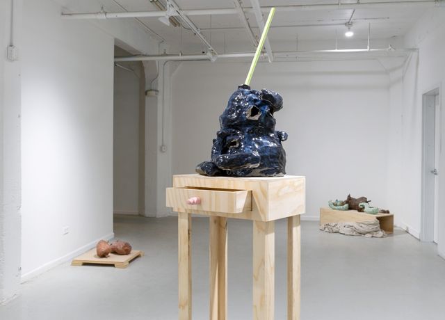 Installation view of Liz McCarthy, <em>Comprised Of</em> at 062, Chicago