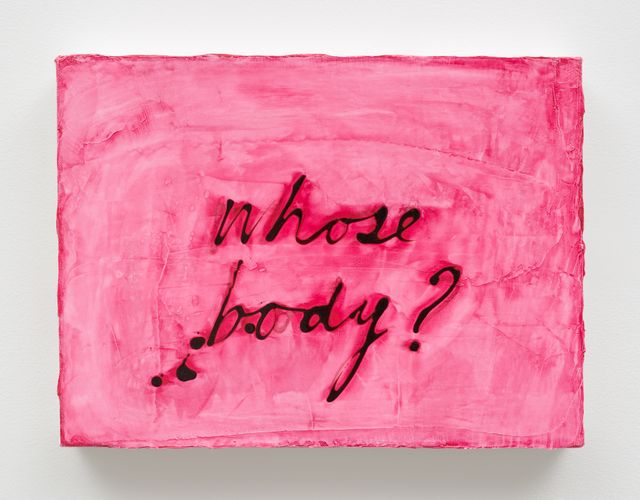 Image of artwork titled "Whose Body? #4" by Mira Schor