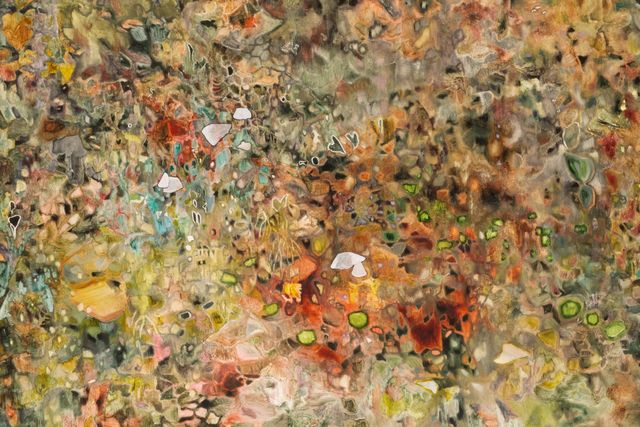 Image of artwork titled "lake with fragments" by Meris Drew