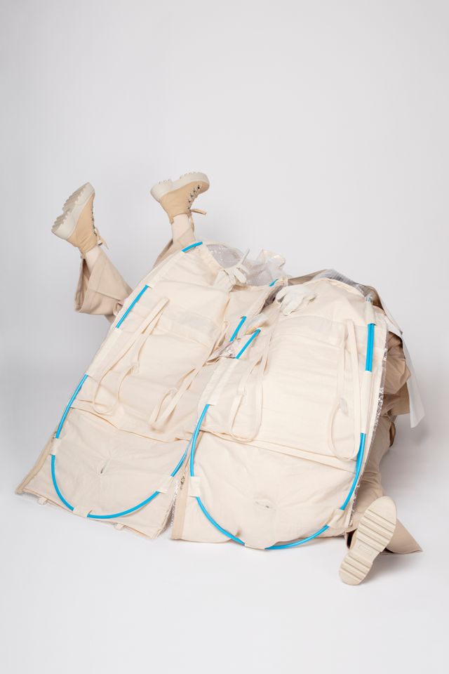 Image of artwork titled "Artist Crisis Center II-B: Fair Gear" by Ieva Kraule-Kūna  and  Elīna Vītola