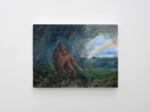 Image of artwork titled "Fox under rain" by Adrian  Geller