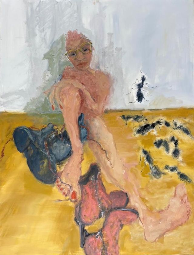 Image of artwork titled "Boots off" by Eva Beresin