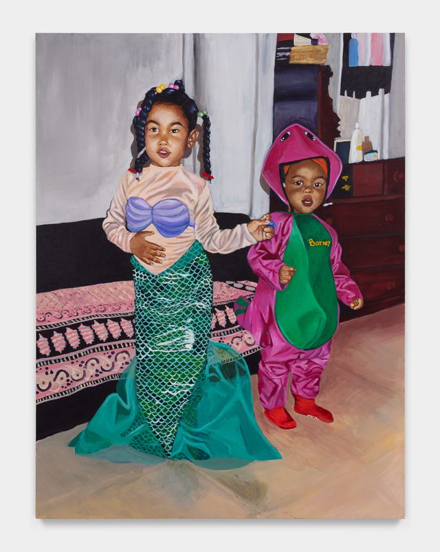 Image of artwork titled "Aja and Aya Halloween, Brooklyn NY #1 " by Aya Brown