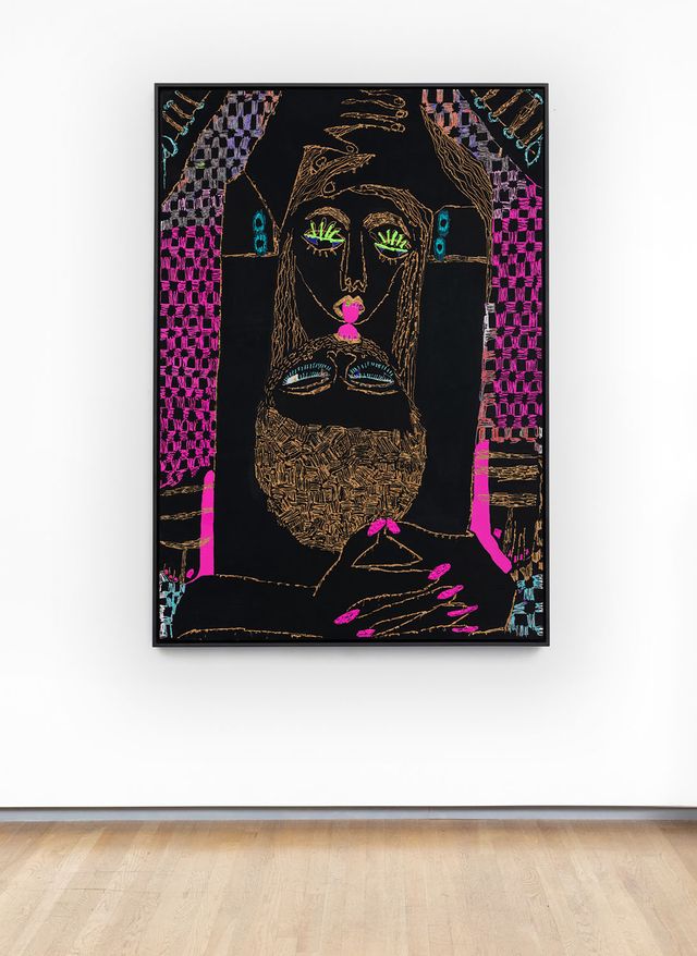 Image of artwork titled "Tongue Tied, black (framed)" by Summer Wheat