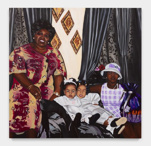 Image of artwork titled "Grandma, Aya, Aja, and Ebony on Easter Sunday, Brooklyn NY #1" by Aya Brown