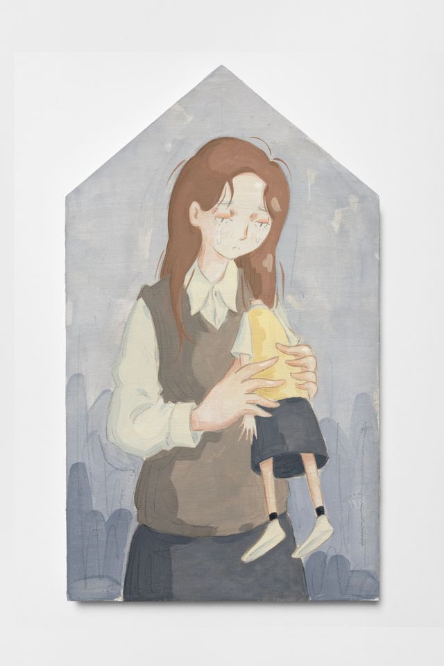 Image of artwork titled "Figure with Doll II " by Mae Dessauvage