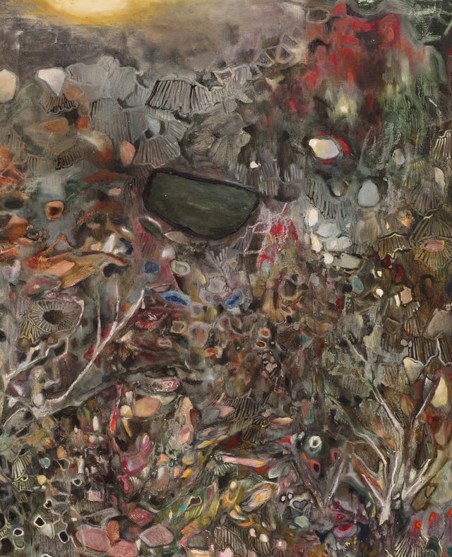 Image of artwork titled "valley with images" by Meris Drew