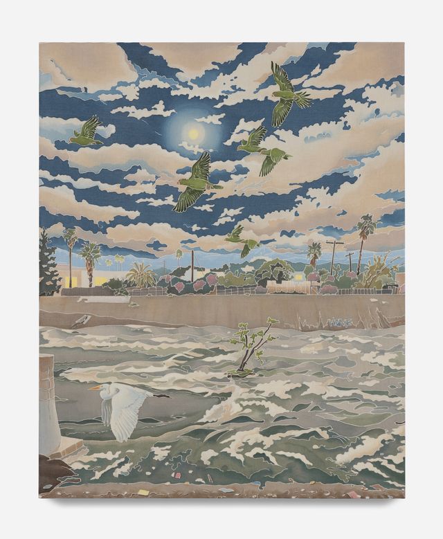 Image of artwork titled "Full Moon, Swollen River no. 3" by Adam de Boer