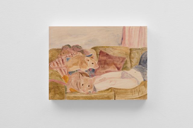 Image of artwork titled "When the air harbors affection for another" by Maya Perry