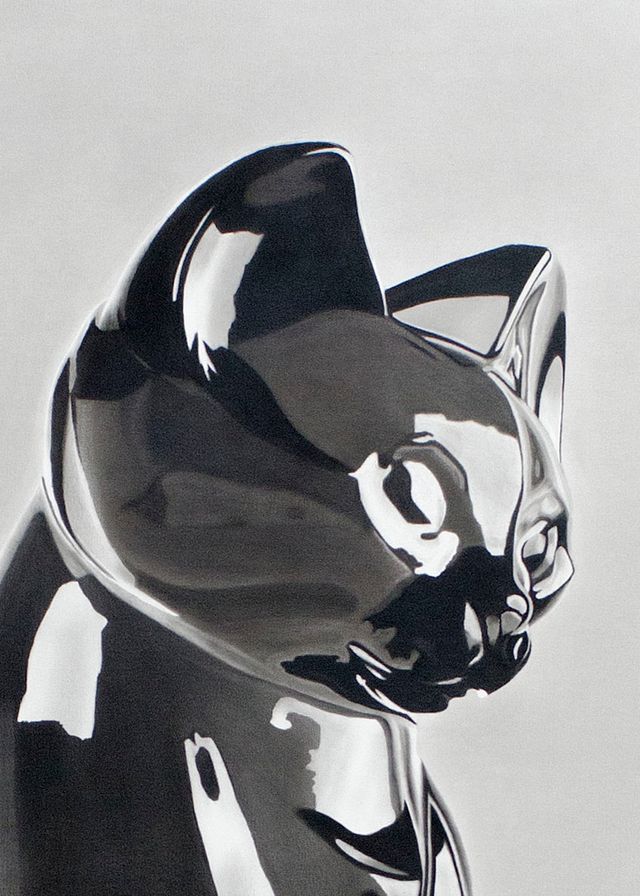 Image of artwork titled "BBC (Big Black Cat)" by Nihura Montiel