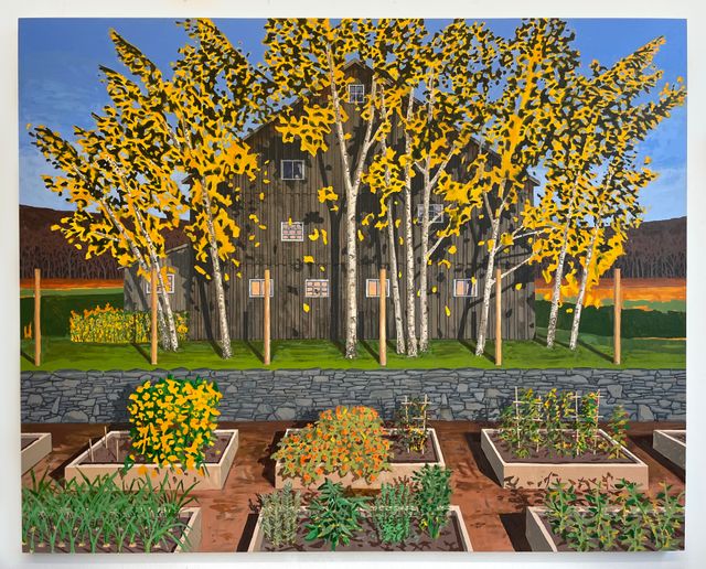 Image of artwork titled "Barn Garden" by Henry Glavin