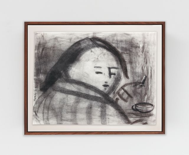 Image of artwork titled "Coffee and cig" by Monica Kim Garza