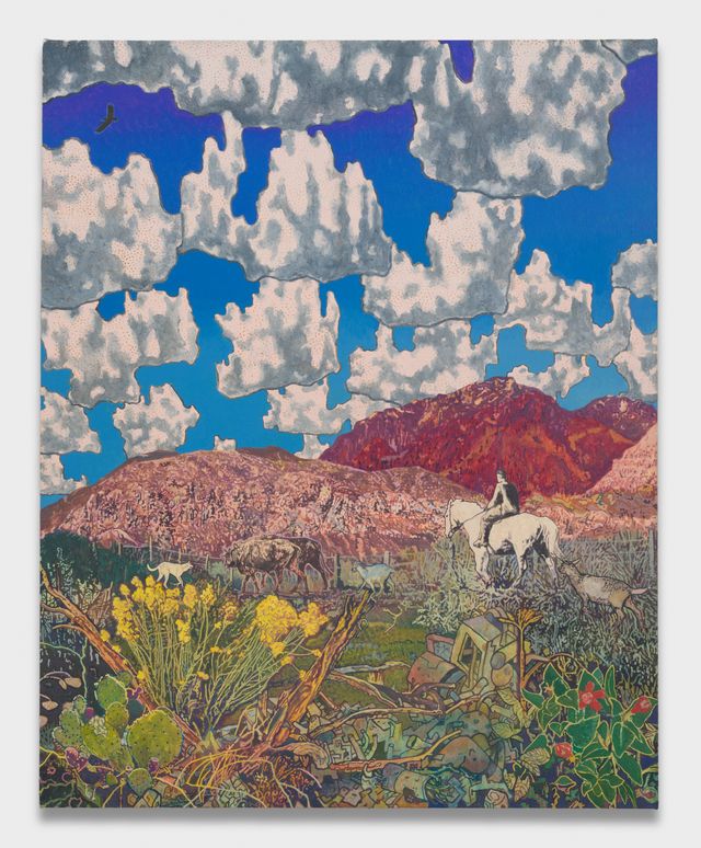 Image of artwork titled "Cloud World (Shepherd with Wildflowers, #3)" by Aaron Morse