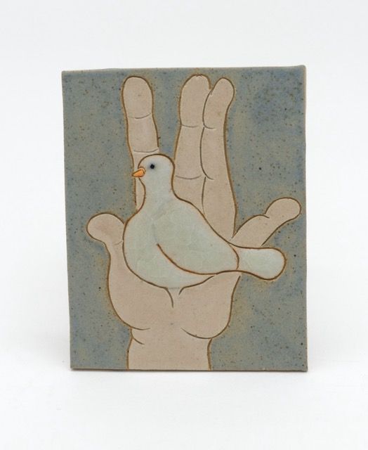 Image of artwork titled "Paloma in Hand" by Kevin  McNamee-Tweed