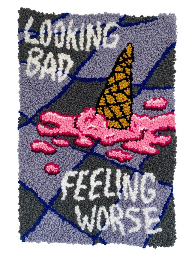 Image of artwork titled "Looking Bad, Feeling Worse" by Megan Dominescu