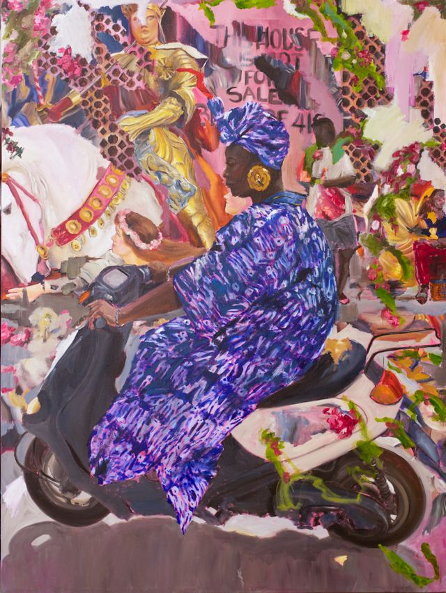 Image of artwork titled "A tale of two scooters " by Damilola  Onosowobo