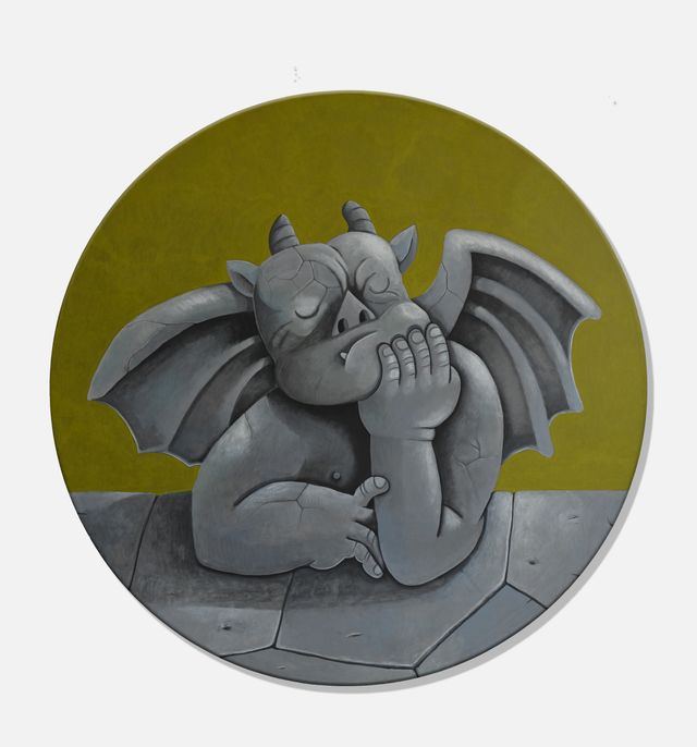 Image of artwork titled "Funny times (Gargoyle)" by Chris Akordalitis