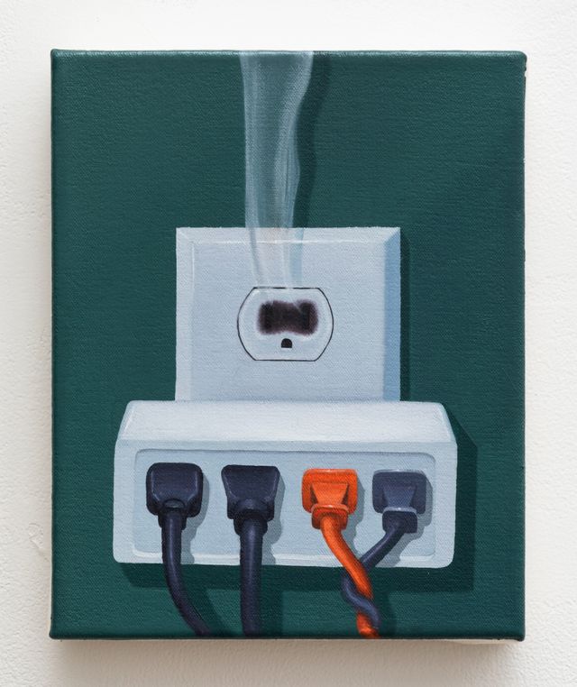 Image of artwork titled "Burnout" by Luis Edgar Mejicanos