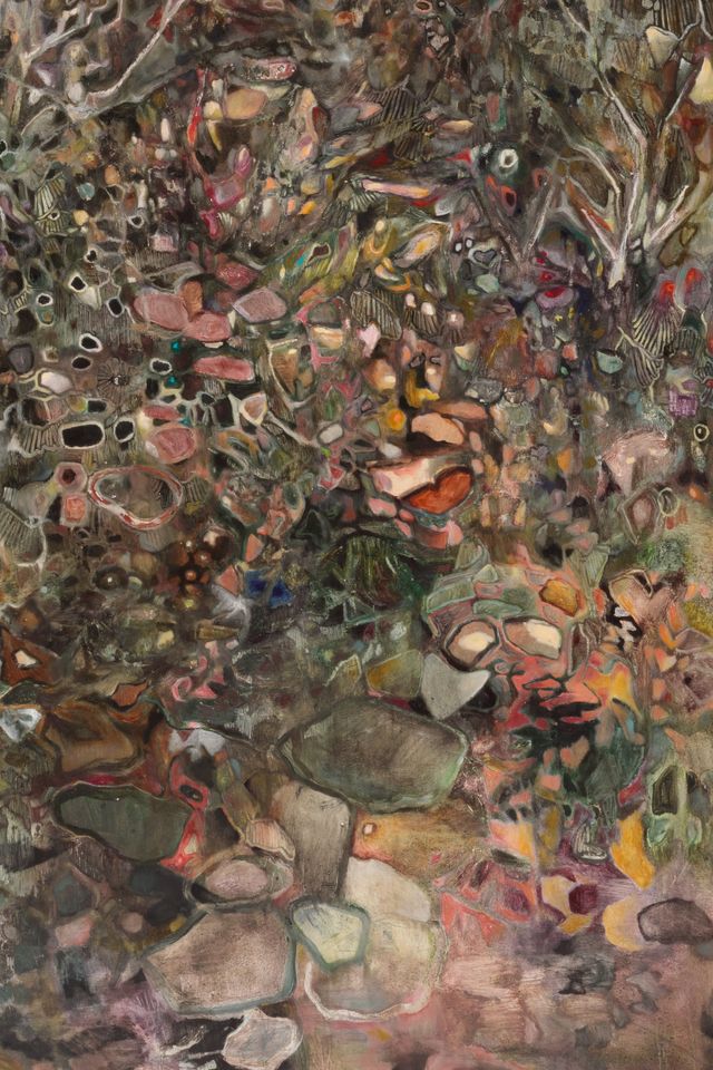 Image of artwork titled "valley with images" by Meris Drew