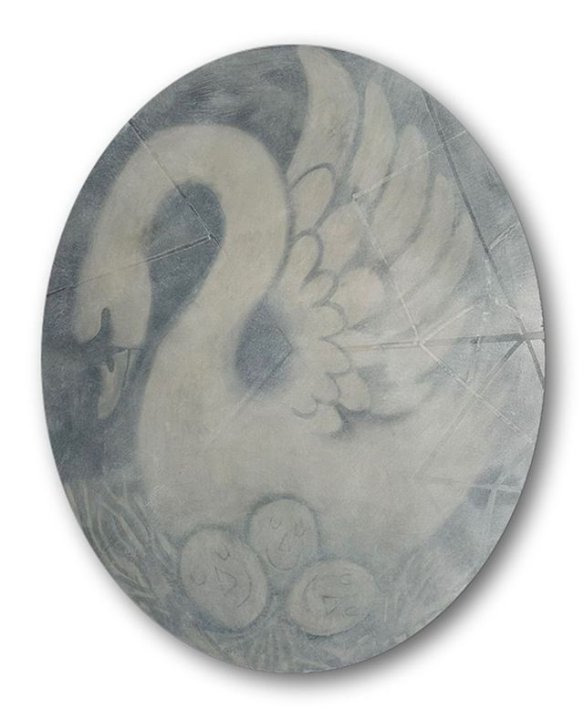 Image of artwork titled "Fragile life (the egg theory)" by Chris Akordalitis