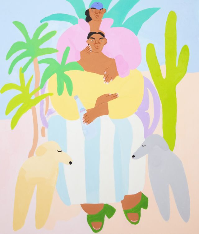 Image of artwork titled "Women and Dogs" by Lilian Martinez