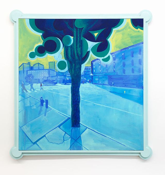 Image of artwork titled "Blue Tree" by Masamitsu Shigeta
