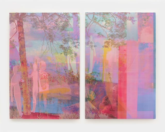 Image of artwork titled "Stained with Moonlight (diptych)" by Zoe Walsh