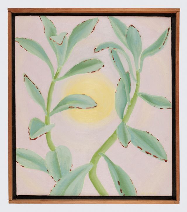 Image of artwork titled "Lambs Ears with Sun" by Janet  Alling