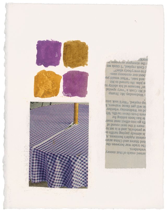 Image of artwork titled "Untitled (Gingham Tablecloth)" by Margaret  Lee