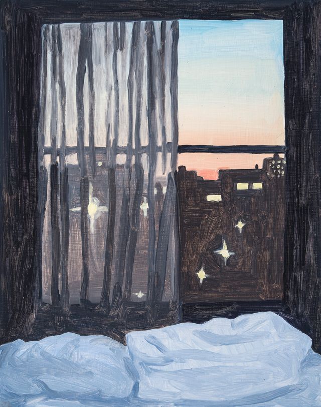 Image of artwork titled "Sunset, Seen From The Bedroom" by Claudia Keep