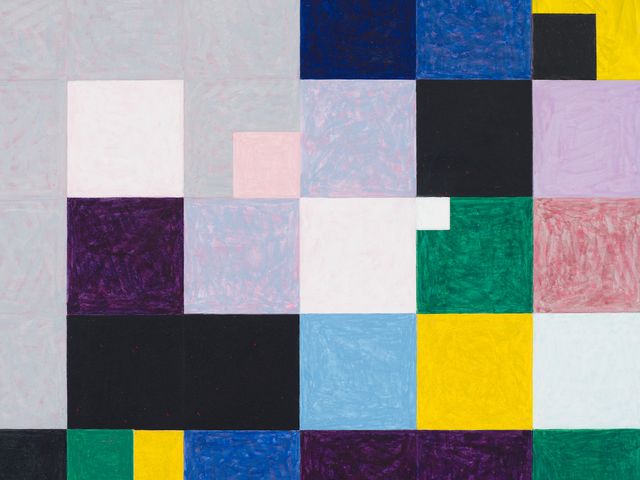 Image of artwork titled "Del9(10)mod9_random_squares_plus_colors_visible_average_human_1.711e+201combinations" by Eli Bornowsky