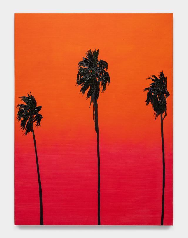Image of artwork titled "Sunset Palms" by Alec Egan