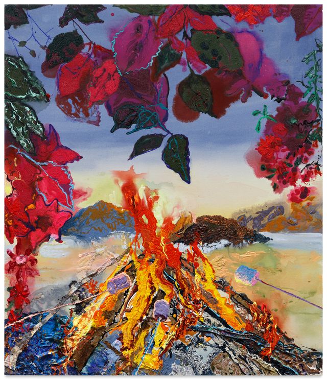 Image of artwork titled "Beach Bonfire" by Lizbeth  Mitty