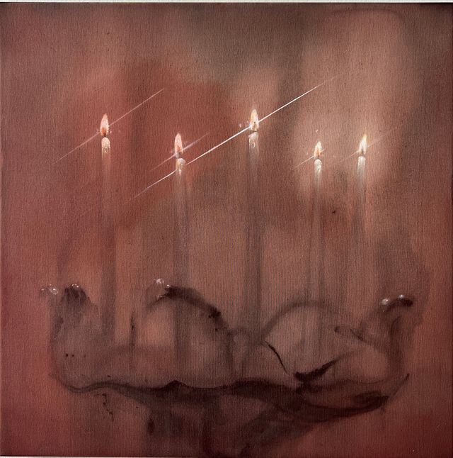 Image of artwork titled "The Candlelight of the Prayers" by Anna Ruth