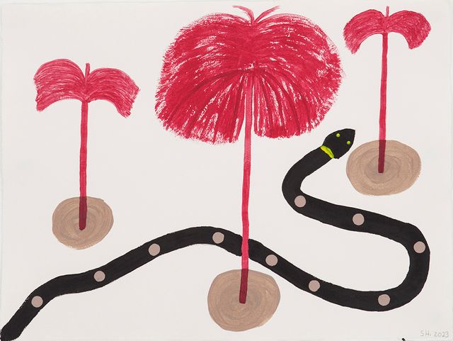 Image of artwork titled "Wakema sipe (Red palm tree)" by Sheroanawe Hakihiiwe