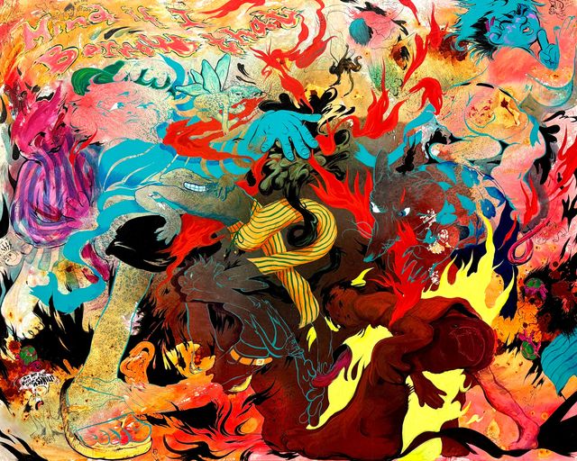 Image of artwork titled ""Hot! Hot! Hot!"" by Susan Kim Alvarez