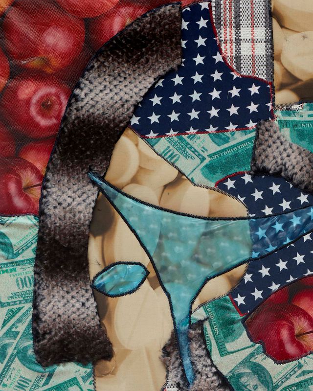 Image of artwork titled "Chit-chat farms(state sanctioned)" by Alison  Peery