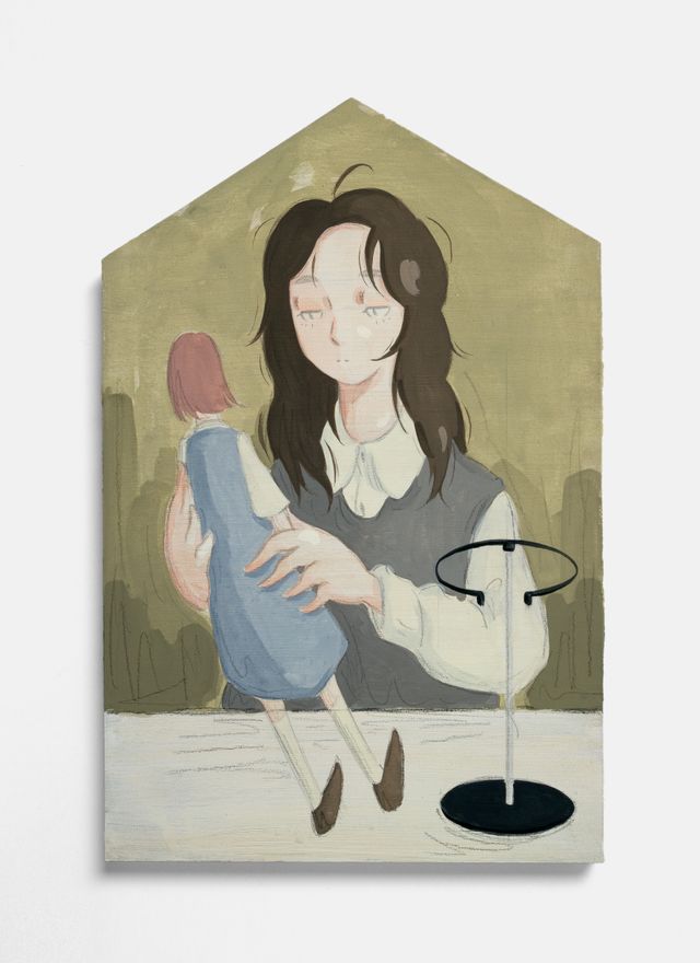 Image of artwork titled "Figure with Doll I" by Mae Dessauvage