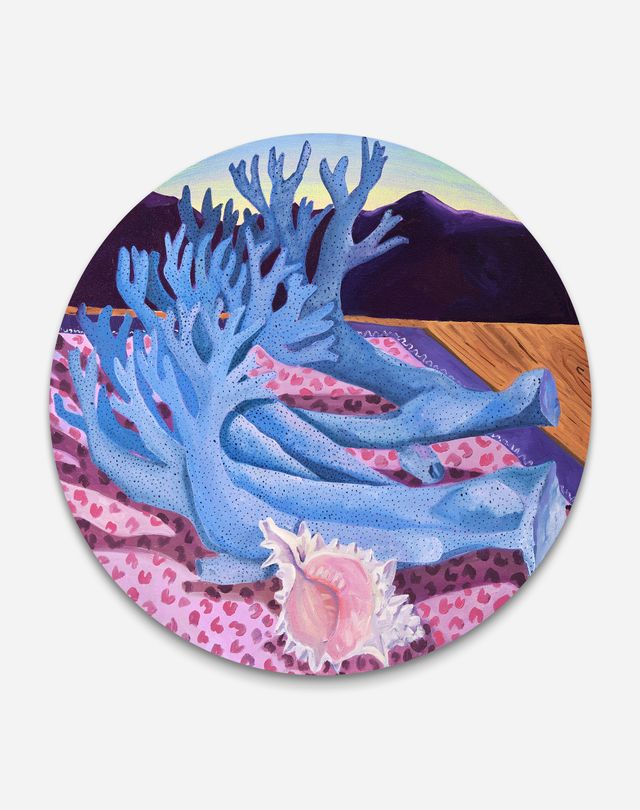 Image of artwork titled "Blue Coral Specimen Study" by Anna Valdez