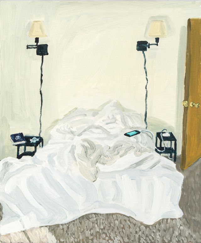 Image of artwork titled "Guest Bedroom in Maine, 11:06 AM" by Claudia Keep