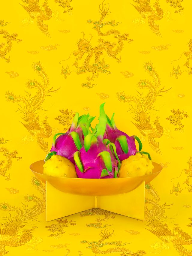 Image of artwork titled "Still Life with Dragon Fruit" by Shellie Zhang