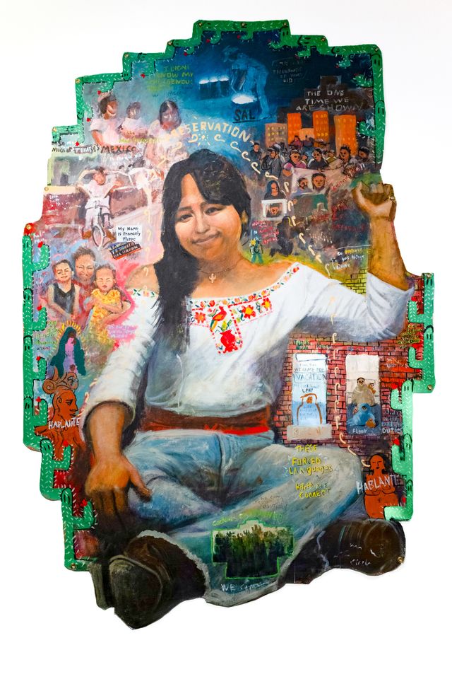 Image of artwork titled "La Tejanita del Bronx" by Manuel  Hernandez