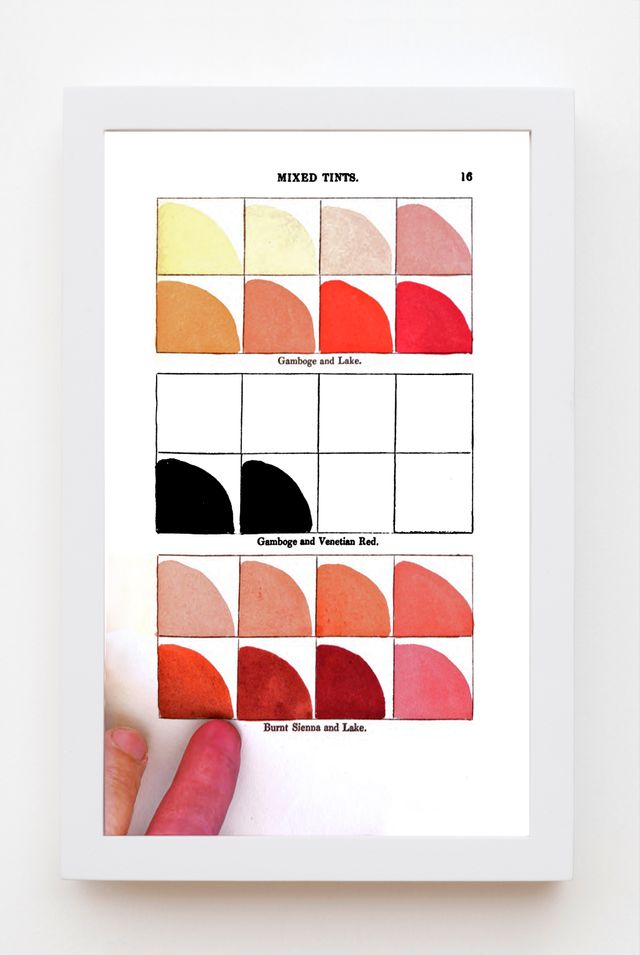 Image of artwork titled "Index of Colours and Mixed Tints - 16" by Andrew Norman Wilson