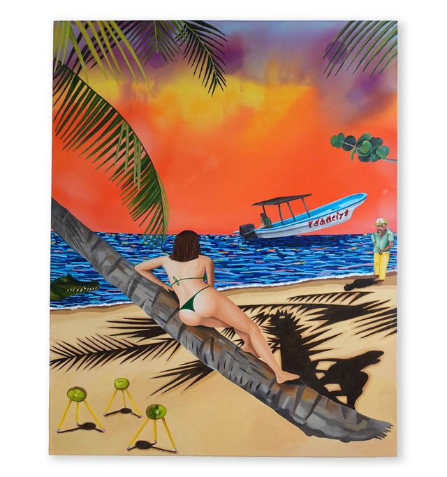 Image of artwork titled "Mala Fe is Back (Playa El Portillo, Las Terrenas)" by Radamés Juni  Figueroa